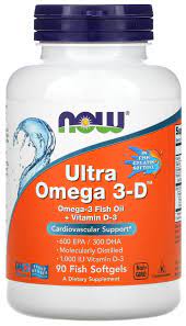 NOW Ultra Omega 3-D 90 soft /  Омега 3-Д